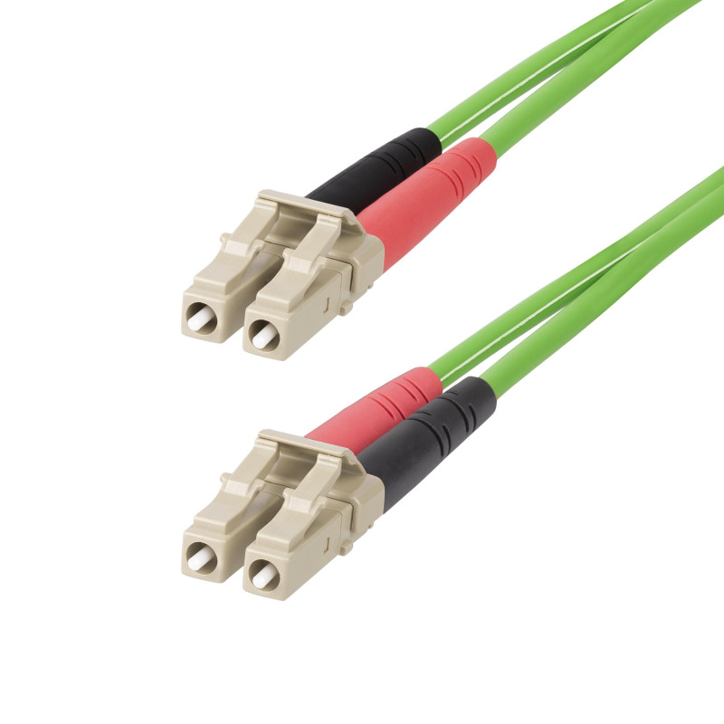 StarTech.com Câble Fibre Optique Multimode OM5 LC à LC (UPC) de 2m, Cordon/Jarretière/Connecteur Fibre Optique 50/125µm Duplex L StarTech.com Câble Fibre Optique Multimode OM5 LC à LC (UPC) de 2m, Cordon/Jarretière/Connecteur Fibre Optique 50/125µm Duplex L