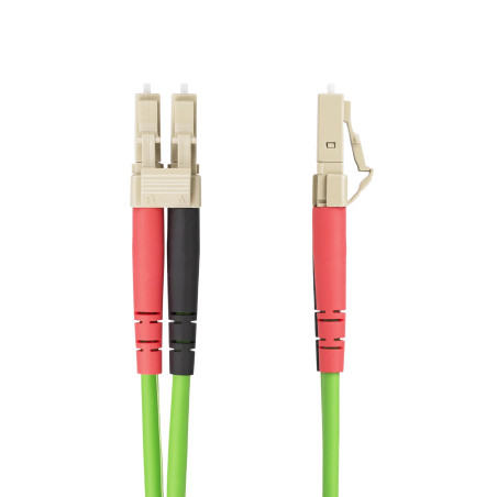 StarTech.com Câble Fibre Optique Multimode OM5 LC à LC (UPC) de 2m, Cordon/Jarretière/Connecteur Fibre Optique 50/125µm Duplex L