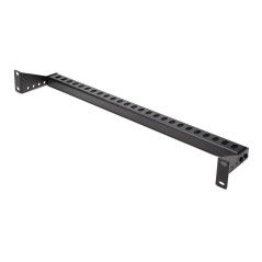 StarTech Guide-Câbles Montable en Rack 1U avec Profondeur Réglable, Support de Câbles pour Racks/Armoires 19", Barre de Fixation