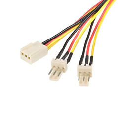StarTech.com Câble d'alimentation en Y pour ventilateur Molex de 30 cm - Câble répartiteur 1x TX3 (F) vers 2x TX3 (M) (TX3SPLIT1