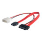 AKYGA AK-CA-45 Slimline SATA (W)/SATA (W)/Molex Adaptateur câble d'alimentation