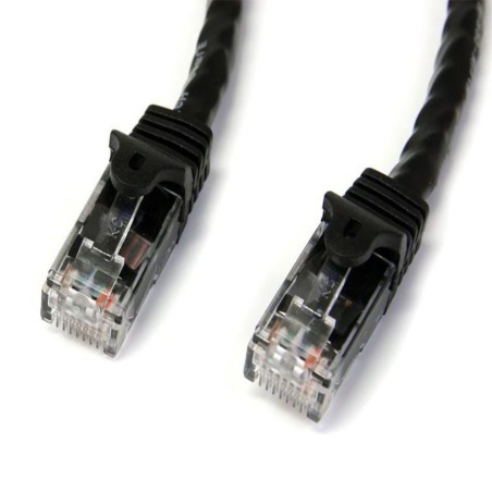 StarTech.com Câble réseau Cat6 Gigabit UTP sans crochet de 1m - Cordon Ethernet RJ45 anti-accroc - M/M - Noir (N6PATC1MBK)