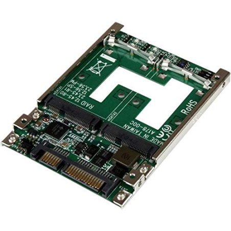 StarTech.com Adaptateur RAID 2x SSD mSATA vers SATA 2,5" (25SAT22MSAT)