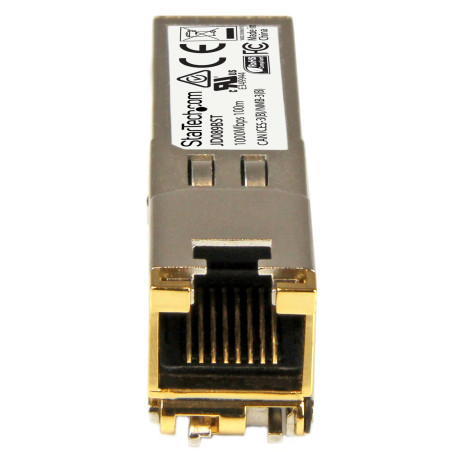 StarTech.com SFP RJ45 - 1000Base-T - Module SFP cuivre - Gigabit - Compatible HP JD089B - SFP 1G - Mini-GBIC - 100 m (JD089BST)
