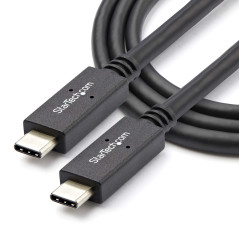 StarTech.com Câble USB-C vers USB-C avec Power Delivery (5A) de 1 m - M/M - USB 3.1 (10 Gb/s) - Certifié USB-IF (USB31C5C1M)