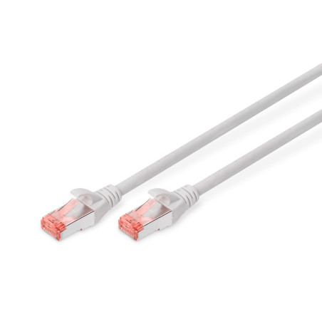 DIGITUS Câble LAN Cat 6 - 20m - RJ45 Câble réseau - S/FTP blindé - Compatible Cat 6A & Cat 7 - Gris