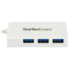 StarTech 4-Port USB C avec USB-A Hub - Blanc