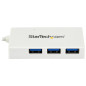 StarTech 4-Port USB C avec USB-A Hub - Blanc
