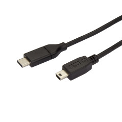 StarTech.com Câble USB 2.0 Type-C vers Mini-B de 2 m - Cordon USB-C vers USB Mini B - Mâle / Mâle (USB2CMB2M)