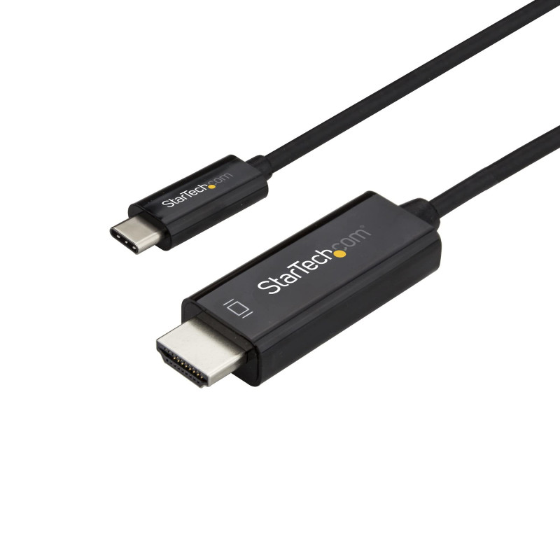 StarTech.com Adaptateur USB-C vers HDMI 1m - Câble Vidéo USB Type-C Vidéo DP Alt Mode vers HDMI 2.0 - Câble d'Écran DP 1.2 HBR2 StarTech.com Adaptateur USB-C vers HDMI 1m - Câble Vidéo USB Type-C Vidéo DP Alt Mode vers HDMI 2.0 - Câble d'Écran DP 1.2 HBR2