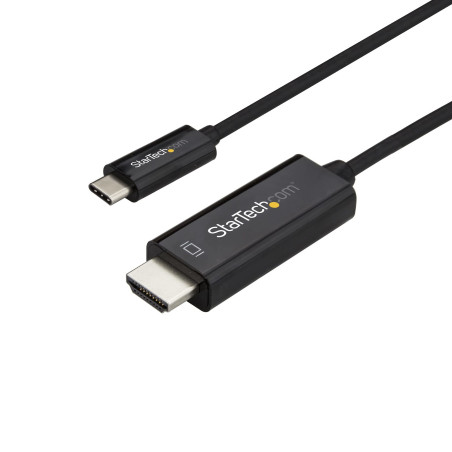 StarTech.com Adaptateur USB-C vers HDMI 1m - Câble Vidéo USB Type-C Vidéo DP Alt Mode vers HDMI 2.0 - Câble d'Écran DP 1.2 HBR2