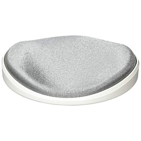 StarTech.com Repose-Poignet Ergonomique pour Bureau - Repose-Poignet Coulissant pour Souris - Tissu argenté - Support de Poignet