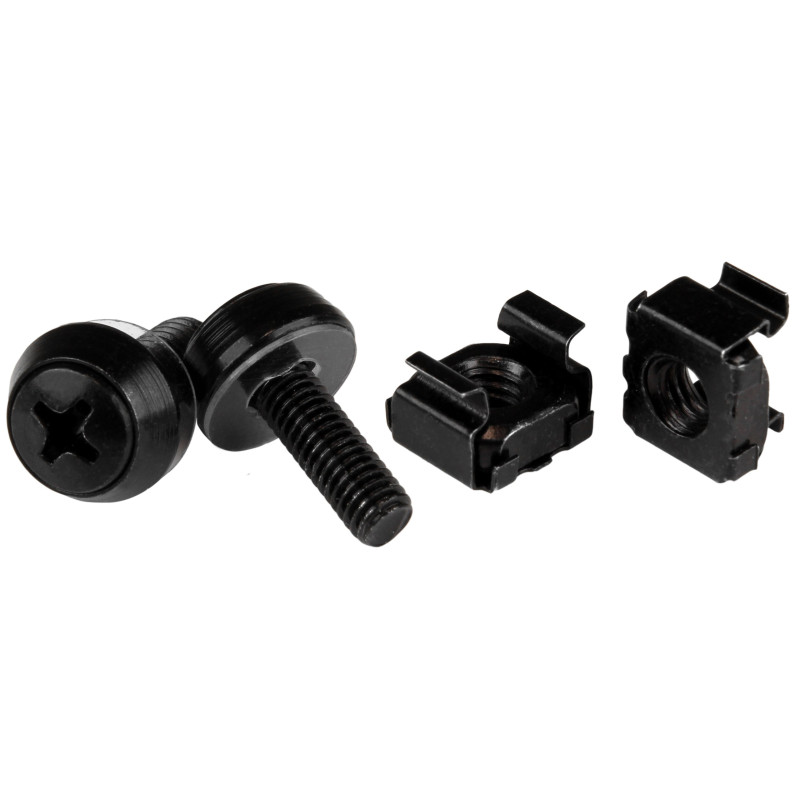 StarTech.com Pack de 50 Écrous et Vis pour Cage 10-32 de Serveur avec Rondelles - Kit de Montage Rack - Clips pour Armoire Résea StarTech.com Pack de 50 Écrous et Vis pour Cage 10-32 de Serveur avec Rondelles - Kit de Montage Rack - Clips pour Armoire Résea