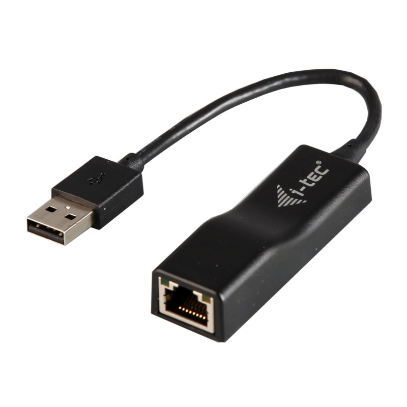 i-tec USB 2.0 Rapide Ethernet LAN Network Adapter USB 2.0 vers RJ45 avec LED pour Windows MacOS Linux i-tec USB 2.0 Rapide Ethernet LAN Network Adapter USB 2.0 vers RJ45 avec LED pour Windows MacOS Linux