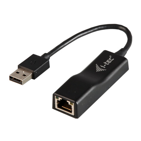 i-tec USB 2.0 Rapide Ethernet LAN Network Adapter USB 2.0 vers RJ45 avec LED pour Windows MacOS Linux