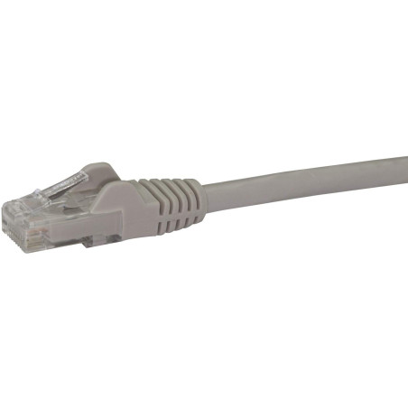 StarTech.com Cordon de raccordement UTP CAT6 - 7,5 m - Sans crochet - Câble patch RJ45 - Fil en cuivre de 0,25 mm² - Gris (N6PAT