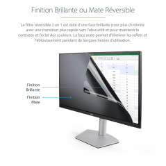 StarTech.com Écran de Confidentialité PC 24" - Filtre de Sécurité pour Écran - Film de Protection d'Écran Réduisant la Lumière B
