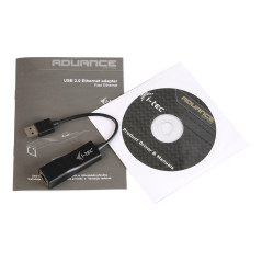 i-tec USB 2.0 Rapide Ethernet LAN Network Adapter USB 2.0 vers RJ45 avec LED pour Windows MacOS Linux