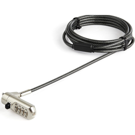 StarTech.com Câble antivol pour ordinateur portable - 2 m - Verrou à combinaison - Nano-Slot - Câble de sécurité