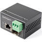 StarTech.com Convertisseur Fibre RJ45 PoE+ Industriel 30W - SFP vers RJ45 - Gigabit Fibre Optique Mono Mode/Multi Mode vers Cuiv
