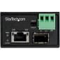 StarTech.com Convertisseur Fibre RJ45 PoE+ Industriel 30W - SFP vers RJ45 - Gigabit Fibre Optique Mono Mode/Multi Mode vers Cuiv