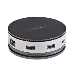 StarTech.com Adaptateur Multiport USB-C - Mini Dock USB 3.1 10Gbps Type-C avec 4K 60Hz HDMI/DisplayPort ou 1080p VGA - 75W PD Pa
