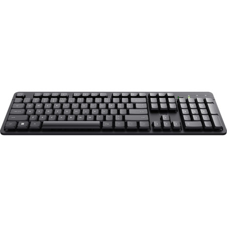 Trust ODY II Clavier sans Fil Silencieux QWERTY US Disposition, Touches Flottantes à Profil Bas, Anti-déversement, Micro Récepte