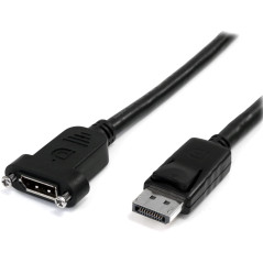 StarTech.com Câble DisplayPort à Montage sur Panneau 1m - 4K x 2K - Câble d'Extension DP 1.2 M/F - Câble d'Extension Vidéo DP av