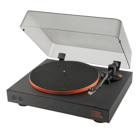 JBL Spinner BT, Platine Bluetooth avec AptX-HD, design dynamique, porte-cellule amovible, plateau en aluminium et entraînement p