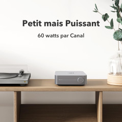 WiiM Amp : Amplificateur de Streaming Multiroom | Compatible avec AirPlay, Google Cast, Alexa | HDMI, Contrôle Vocal | Diffusez 