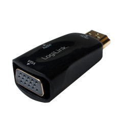 LogiLink CV0107 Adaptateur [1x HDMI mâle - 1x VGA Femelle] Noir