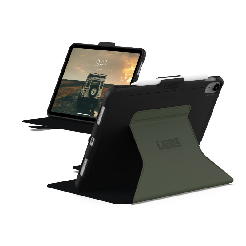 Urban Armor Gear Scout Folio Étui Apple iPad 10.9" Pouces (10e génération / 2022) Coque de Protection [Rabat Avant magnétique, R