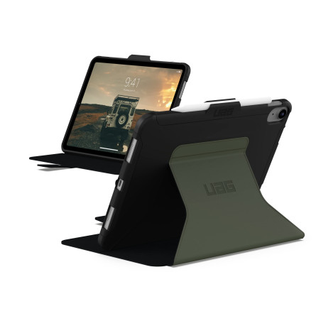 Urban Armor Gear Scout Folio Étui Apple iPad 10.9" Pouces (10e génération / 2022) Coque de Protection [Rabat Avant magnétique, R