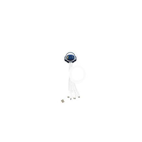 Câble Andy XXL USB A+C/microUSB & USB C & Lightning 2A 1m Astro Yello Koko