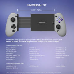 GameSir G8 Galileo Manette de Jeu Mobile (USB-C) - Compatibilité Universelle - Joysticks & Gâchettes à Effet Hall, Prise Audio 3