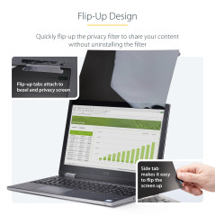 StarTech.com Filtre de Confidentialité Tactile de 16" 16:10, Écran de Confidentialité/Filtre Antireflet, Protecteur d'Écran d'Or
