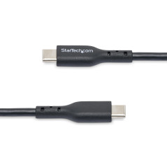 StarTech.com Chargeur USB-C de 1m, Câble USB-C, Cordon de Recharge USB 2.0 Type-C pour Ordinateur Portable, Câble de Chargement,
