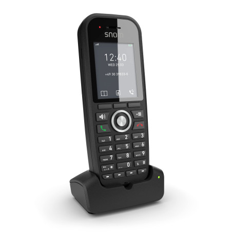 Snom M30 Combiné TéLéPhone Portable Et TéLéPhone Fixe sans Fil IP-DECT avec Grand ÉCran Couleur, Qualité Audio Cristallin