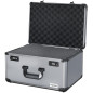 HMF 14412-02 Valise pour Appareil Photo en Aluminium, Mallette Miniature avec Mousse prédécoupée | 46 x 33 x 26 cm