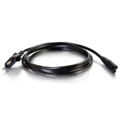 C2G Câble d'alimentation C7 3 m (CEE 7/7 vers IEC 60320C7) Figure 8 Câble d'alimentation 80618 noir
