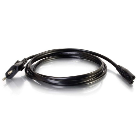 C2G Câble d'alimentation C7 3 m (CEE 7/7 vers IEC 60320C7) Figure 8 Câble d'alimentation 80618 noir