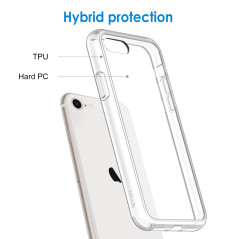 JETech Coque pour iPhone SE 2022/2020 (3e/2e Génération), 4,7 Pouces, Anti-Jaunissement Etui de Protection Transparente Antichoc