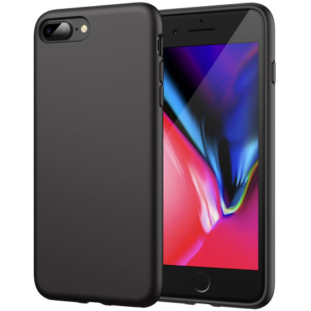 JETech Coque en Silicone pour iPhone 7 Plus / 8 Plus, Étui de Protection Complète du Corps au Toucher Soyeux, Housse avec Doublu
