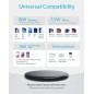 Anker Chargeur Induction PowerWave Pad 10W, Chargeur sans Fil Qi 10W Compatible Standard iPhone 5W pour iPhone 17/16/15 Plus Pro