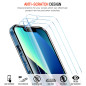 ivoler Clair Coque pour iPhone 13, et 3 pièces Verre Trempé, Protège la Lentille Ultra Transparent Étui de Protection en Silicon ivoler Clair Coque pour iPhone 13, et 3 pièces Verre Trempé, Protège la Lentille Ultra Transparent Étui de Protection en Silicon