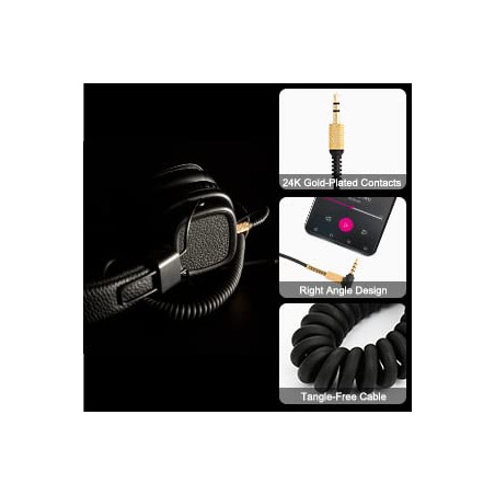 Yizhet Câble Audio de Remplacement - Compatible avec Casques Marshall Major I/II/III, Mid Bluetooth, Monitor, Microphone & Contr