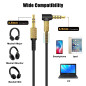 Yizhet Câble Audio de Remplacement - Compatible avec Casques Marshall Major I/II/III, Mid Bluetooth, Monitor, Microphone & Contr Yizhet Câble Audio de Remplacement - Compatible avec Casques Marshall Major I/II/III, Mid Bluetooth, Monitor, Microphone & Contr