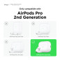elago Coque Transparente Compatible avec Apple AirPods Pro 2ème Génération Étui - Housse de Protection, Antichoc, Ruban Gel Incl elago Coque Transparente Compatible avec Apple AirPods Pro 2ème Génération Étui - Housse de Protection, Antichoc, Ruban Gel Incl