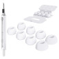 Seltureone 4 Paires Embouts de Rechange pour Airpods Pro/Airpods Pro 2 & Kit de Nettoyage avec Trou de Réduction du Bruit, Bouch Seltureone 4 Paires Embouts de Rechange pour Airpods Pro/Airpods Pro 2 & Kit de Nettoyage avec Trou de Réduction du Bruit, Bouch