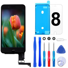 Brinonac Ecran Tactile LCD pour iPhone 8/SE 2020 Vitre De Remplacement LCD Ecran Assemblé avec Kit De Réparation (Noir, 4.7 Pouc